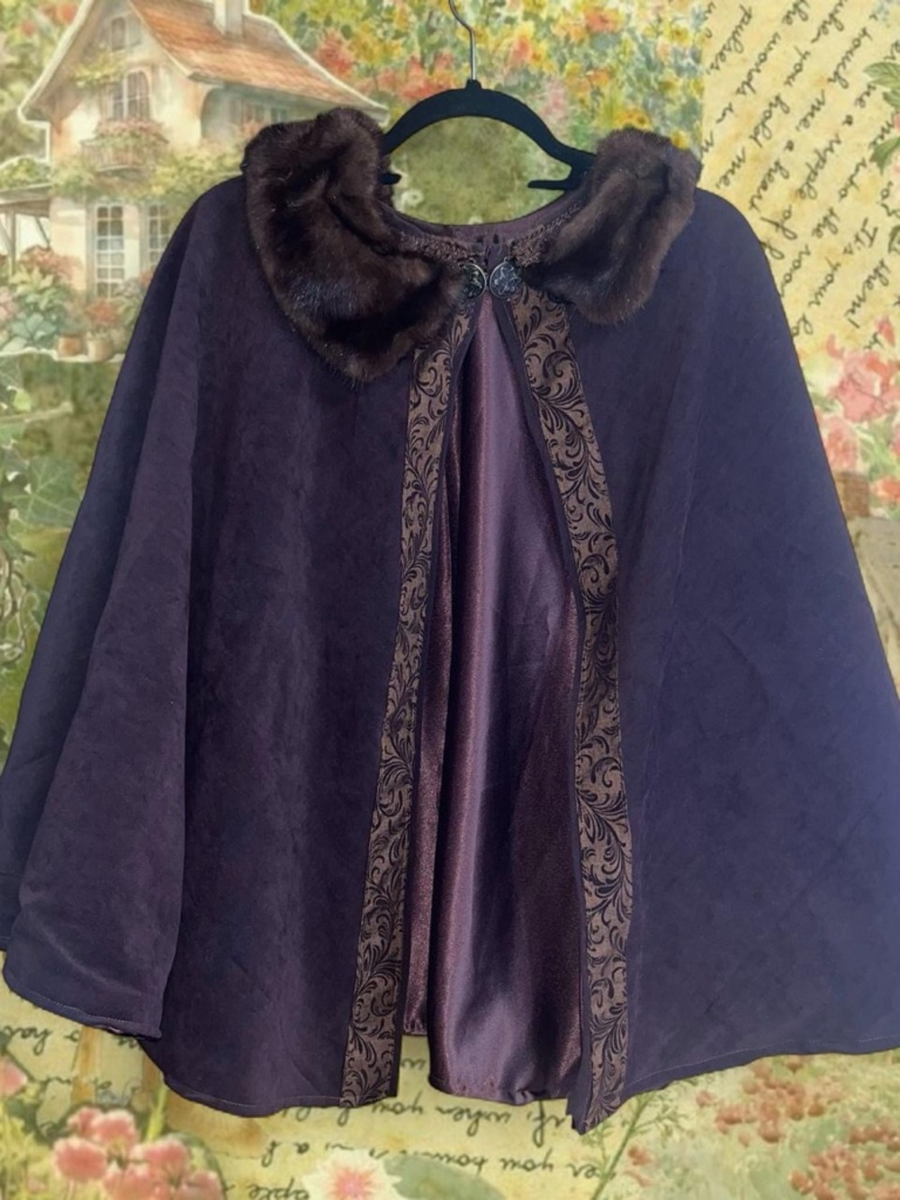 Brown Leather Cloak